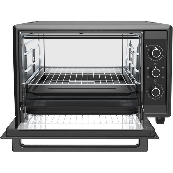 BRANDT Four multifonction 55L 2200 Watts tournebroche FC55MUBSL noir