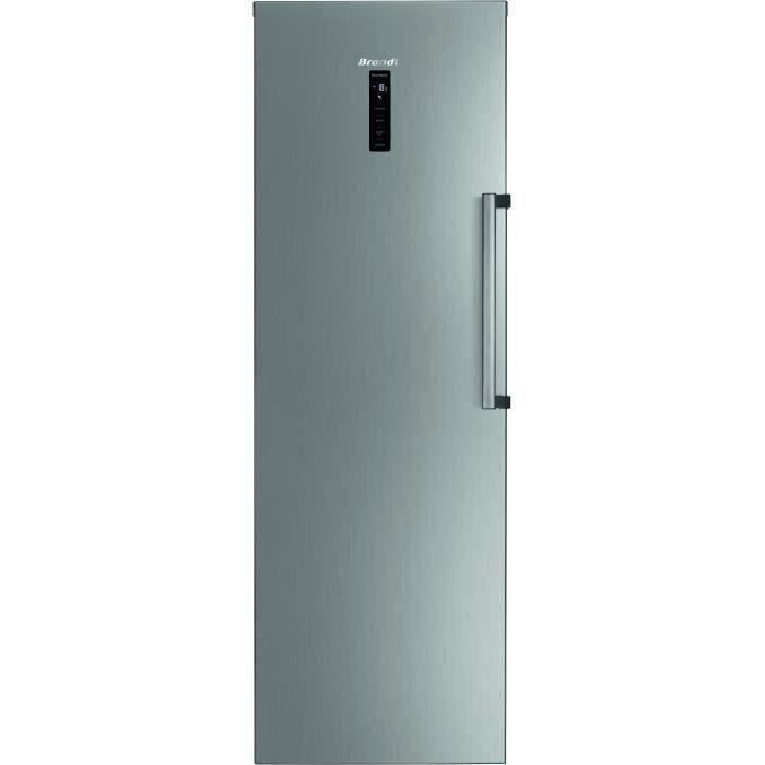 BRANDT BFU862YNX - CongÈlateur Armoire - 262L - No Frost - L 59,5 x H 185 cm - Inox