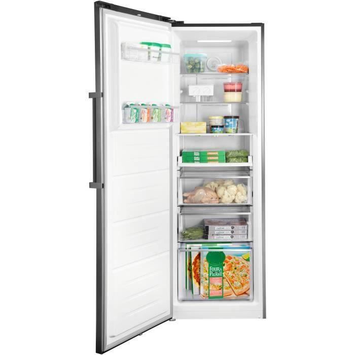 BRANDT BFU862YNX - CongÈlateur Armoire - 262L - No Frost - L 59,5 x H 185 cm - Inox