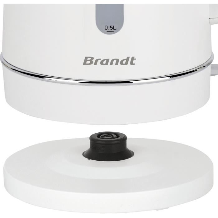 Bouilloire - BRANDT - BO1702W - 1,7 L - Socle 360∞ - Blanc