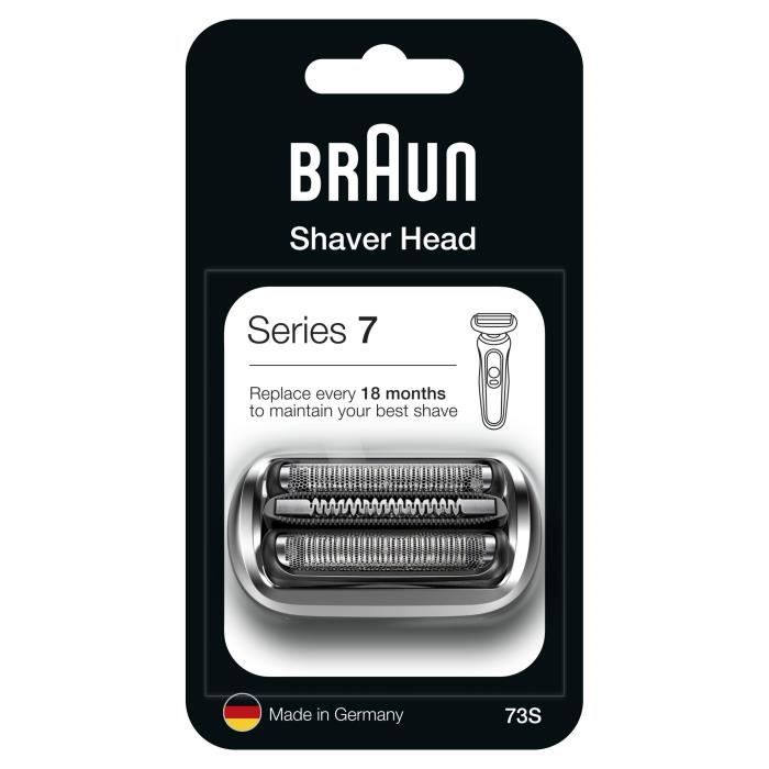 Tete de Rechange - BRAUN - 73S - Pour rasoir Èlectrique Series 7 - ArgentÈ