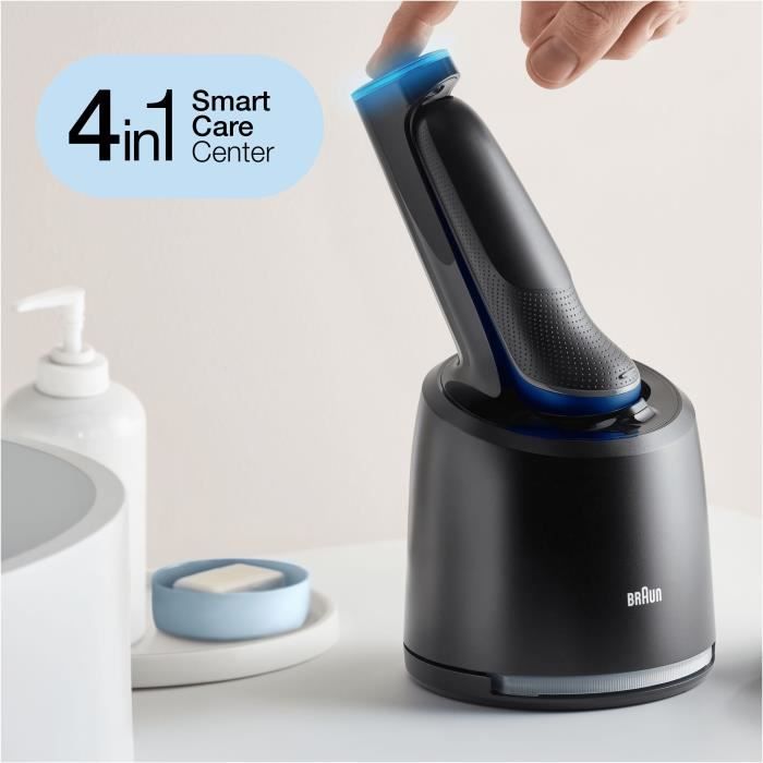Rasoir …lectrique BRAUN Series 6 61-B7200cc - Tete pivotante SensoFlex et lames SensoFoil - Bleu