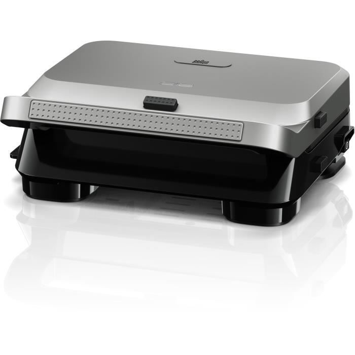 Grill - BRAUN - Sandwich Maker 5 SM5005 - 800 W - Inox / Noir