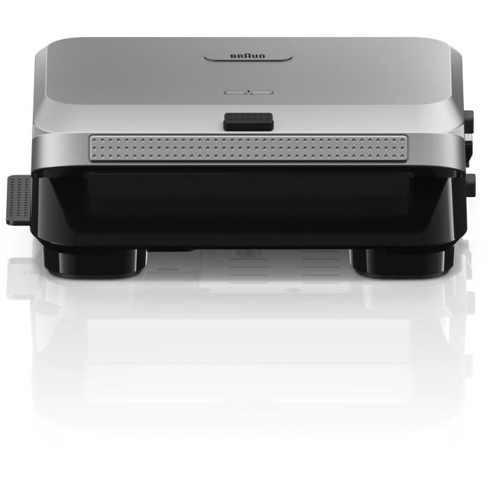 Grill - BRAUN - Sandwich Maker 5 SM5006 - 800 W - Inox / Noir