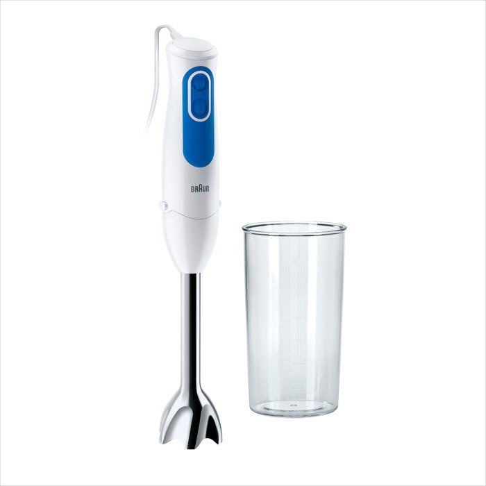 Mixeur plongeant BRAUN MQ3000WH Smoothie Plus - Pied mixeur Blanc et Bleu