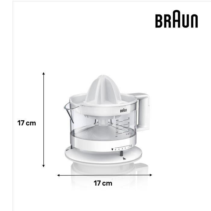 Presse-agrumes Braun Presse agrumes BRAUN CJ3000WH blanc