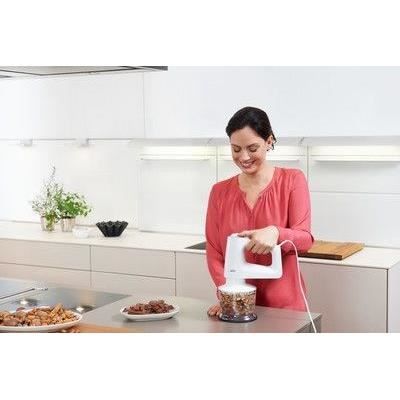 Batteur et mixeur Èlectrique MultiMix 3 - BRAUN - HM3105WH - 500W - 5 vitesses + Pulse - PowerBell