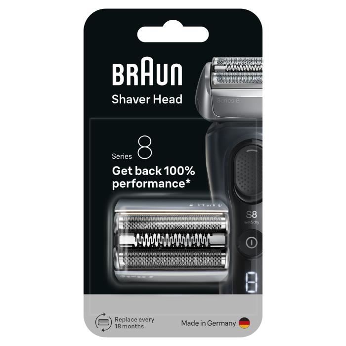 Tete de rasoir BRAUN Series 8 - 4+1 éléments - 100 % fabriqué en Allemagne