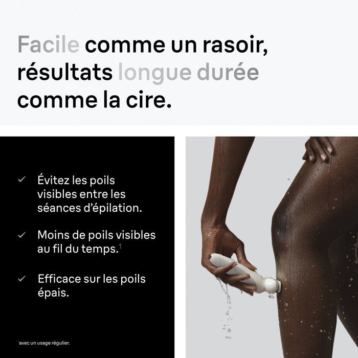 Épilateur électrique - BRAUN - SES9-030 - 2 modes - 50 min - Étanche - Blanc