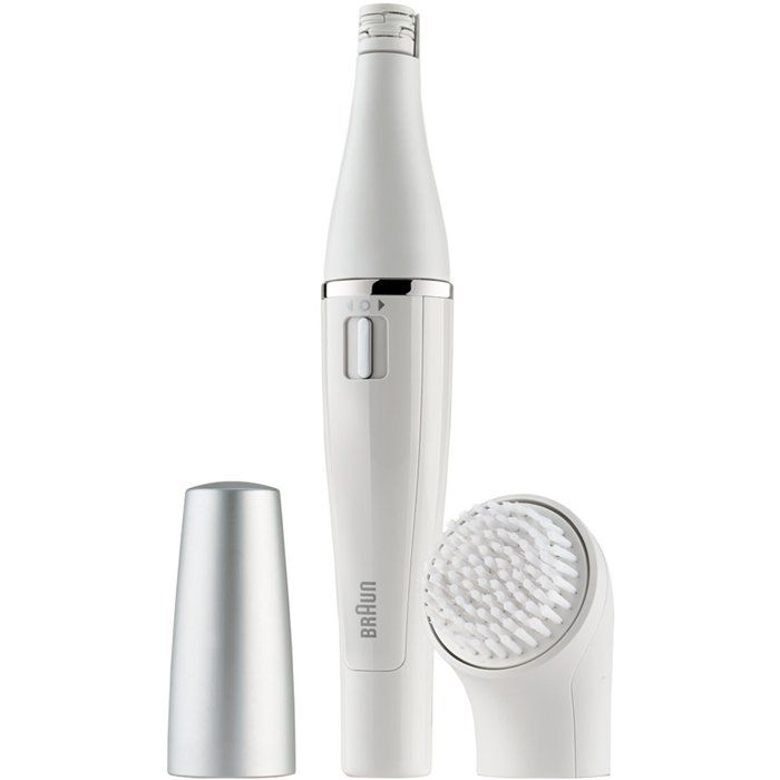 Braun FaceSpa 810 Épilateur Électrique Femme Visage et Épilation, Brosse Nettoyante, Pour Épilation et Nettoyage Du Visage