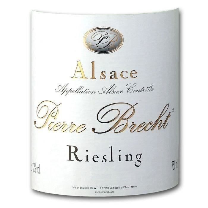 Vin blanc d'Alsace Pierre Brecht 2025 Riesling - Bio
