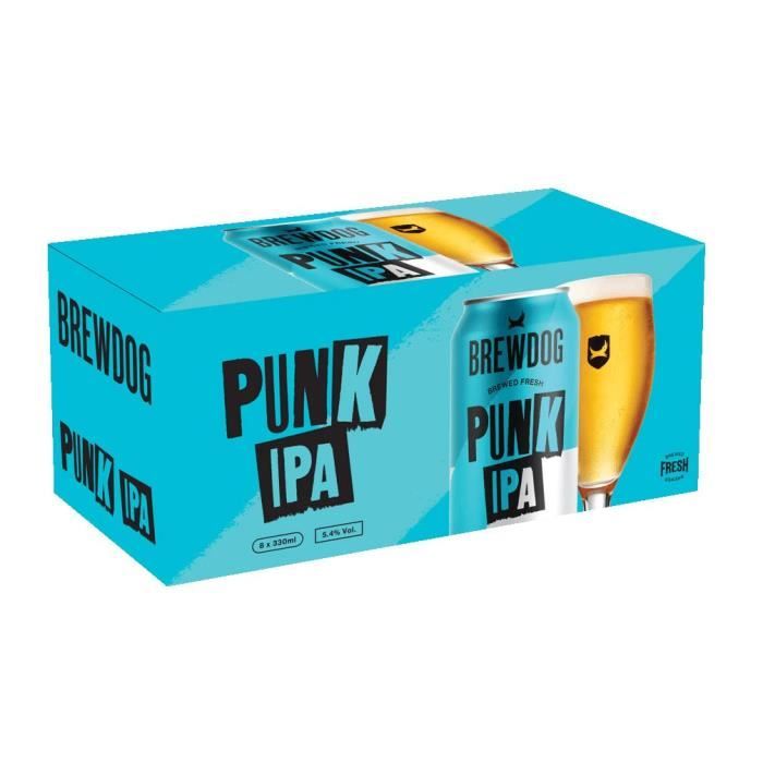 Biere Brewdog Punk IPA - Canettes 8 x 33 cl - 5,4°