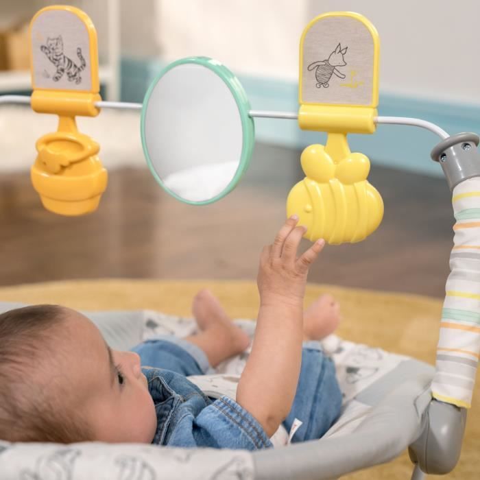 DISNEY BABY - WINNIE-Transat bébé évolutif Arche avec jouets d'éveil amovible - Evolutif de 0 a 6 mois. Cadeau Noel