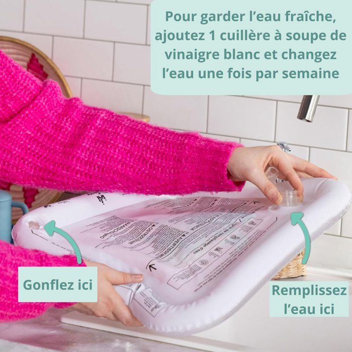 DISNEY BABY PRINCESSES Tapis d'eau bébé - Jeu sensoriel d'éveil, Gonflable, Des la naissance, Facile a nettoyer, cadeau bébé