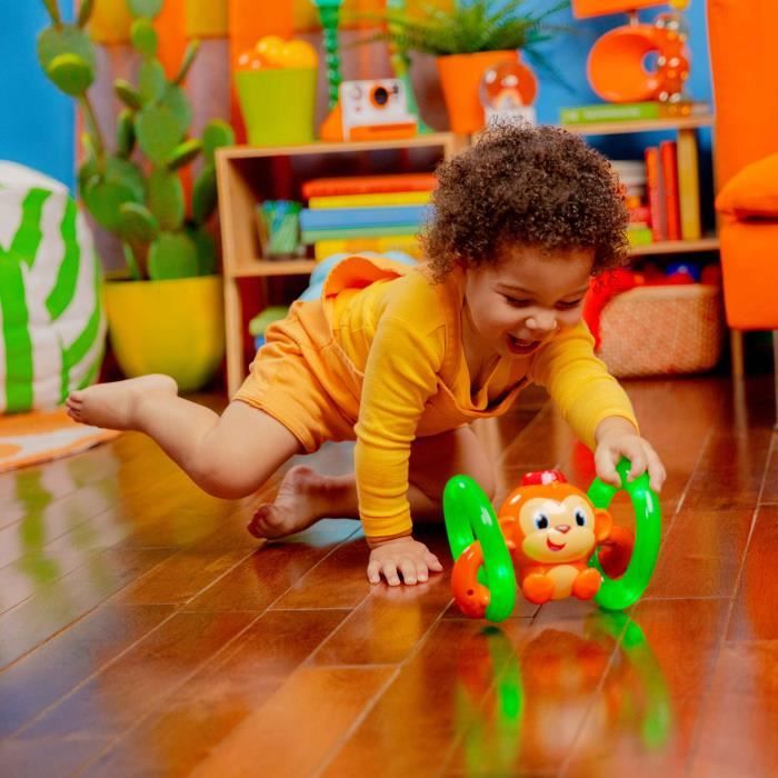 Bright Starts Jouet d'activité Roll & Glow Monkey K52181