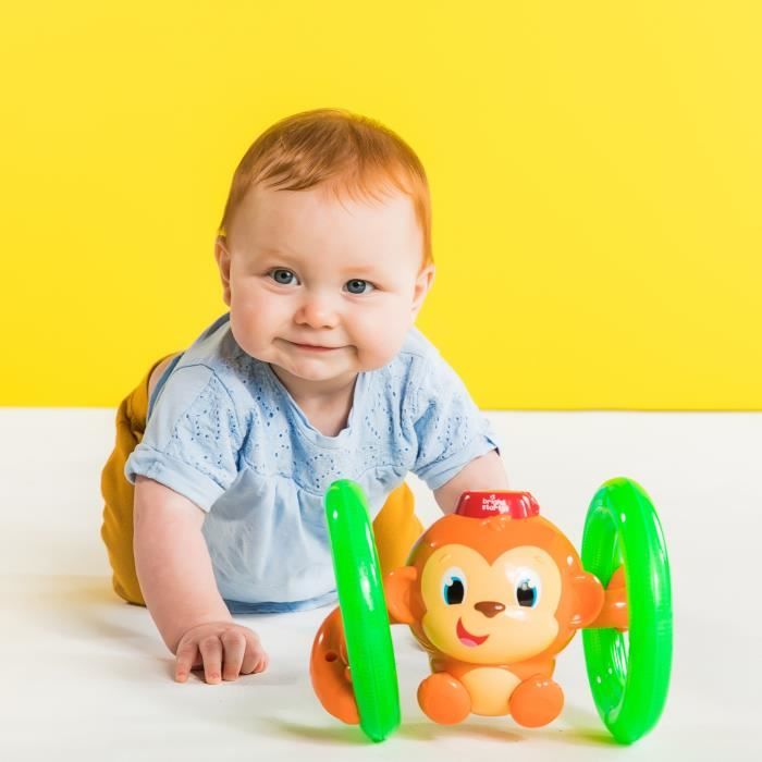 Bright Starts Jouet d'activité Roll & Glow Monkey K52181