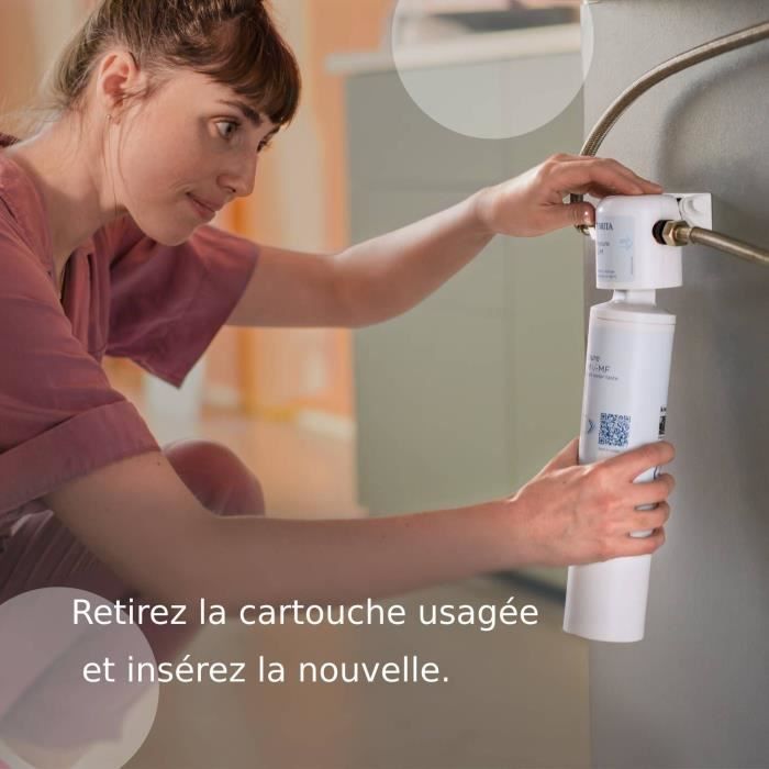 Systeme filtration a eau BRITA - MyPure Slim - Cartouche de rechange - Jusqu'a 1 an d'eau filtrée