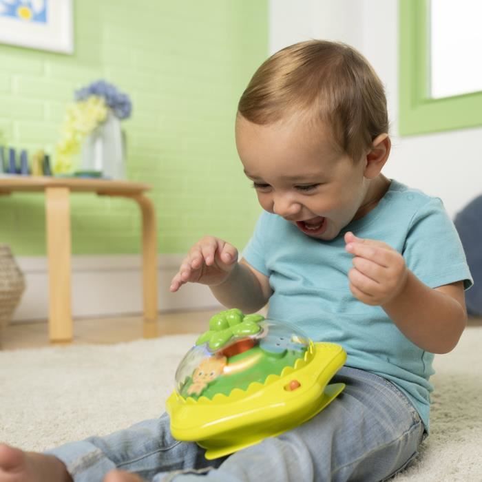 BRIGHT STARTS Trotteur bébé évolutif et pliable 2-en-1 - Wanderlights - Jouet d'éveil amovible, Musique, Hauteur Réglable