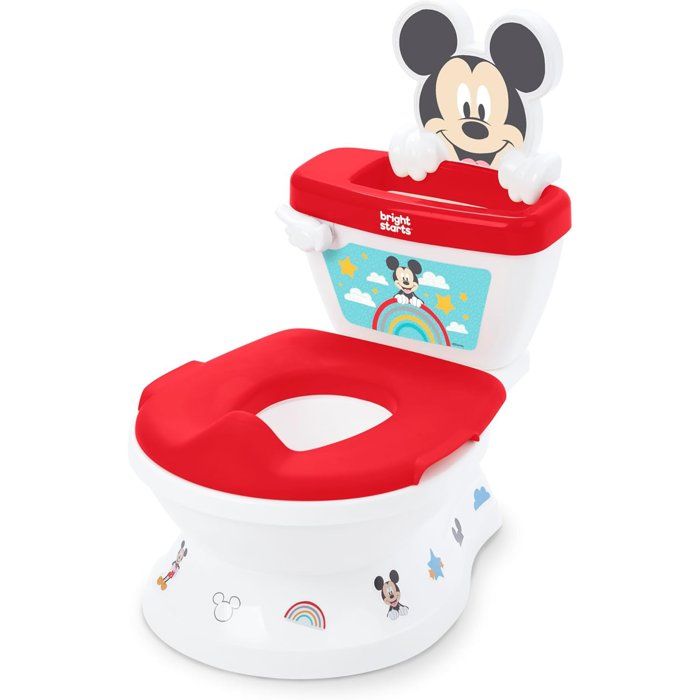 DISNEY BABY - MICKEY- Mini toilette avec réducteur de lunette de toilette inclus, 2 en 1, MySize, Pot amovible facile a nettoyer