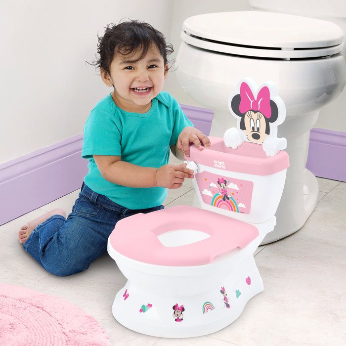 DISNEY BABY - MINNIE- Mini toilette avec réducteur de lunette de toilette inclus, 2 en 1, MySize, Pot amovible facile a nettoyer