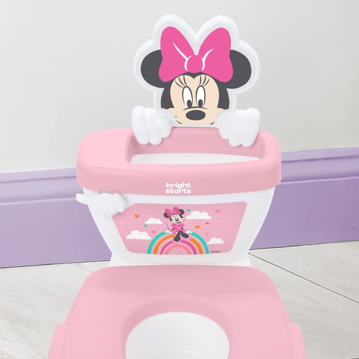 DISNEY BABY - MINNIE- Mini toilette avec réducteur de lunette de toilette inclus, 2 en 1, MySize, Pot amovible facile a nettoyer
