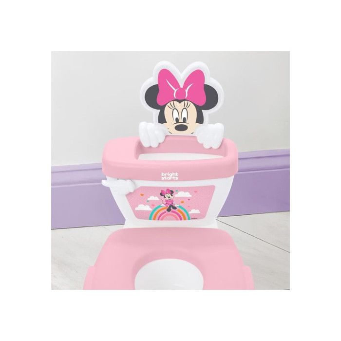 DISNEY BABY - MINNIE- Mini toilette avec réducteur de lunette de toilette inclus, 2 en 1, MySize, Pot amovible facile a nettoyer