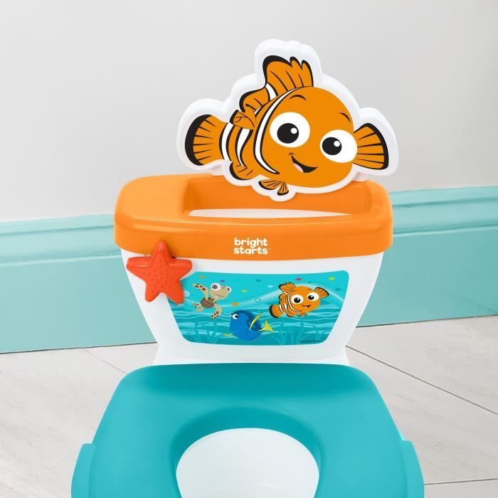 DISNEY BABY - NEMO- Mini toilette avec réducteur de lunette de toilette inclus, 2 en 1, MySize, Pot amovible facile a nettoyer