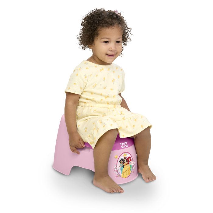 DISNEY BABY- PRINCESSES- Pot d'apprentissage ergonomique, protection éclaboussures, cuvette amovible