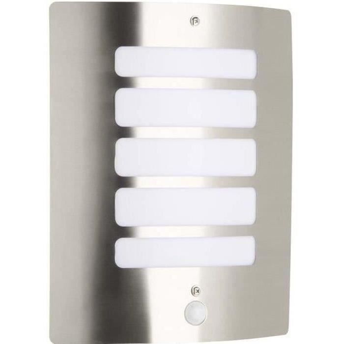 Applique extérieure avec détecteur TODD Acier - Brilliant - 1x60W - Ampoule incandescente non fournie (E27)