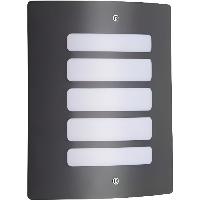 Applique murale extérieure Todd - BRILLIANT - H29cm - Anthracite - 60W - Lignes galbées