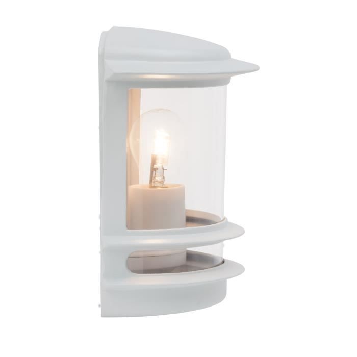 Applique murale extérieure Hollywood - Brilliant - Blanc - Ampoule E27 max 60 W