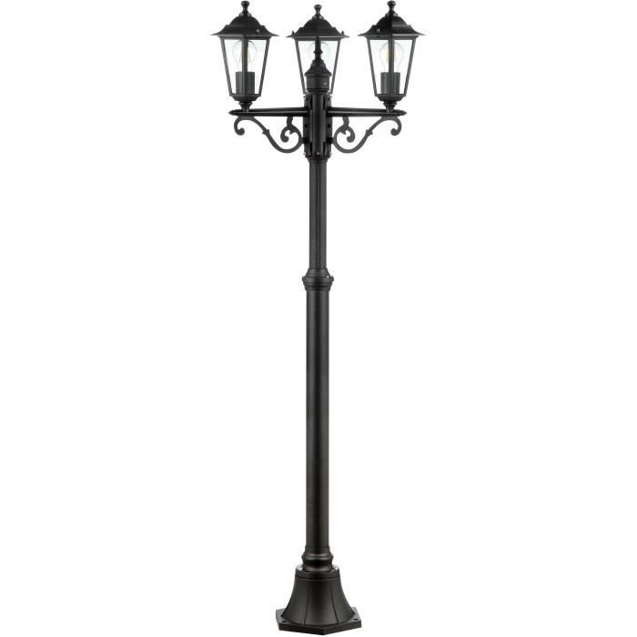 Lampadaire extérieur 3L CARLEEN - BRILLIANT - noir - métal/verre - 200x61cm - IP44