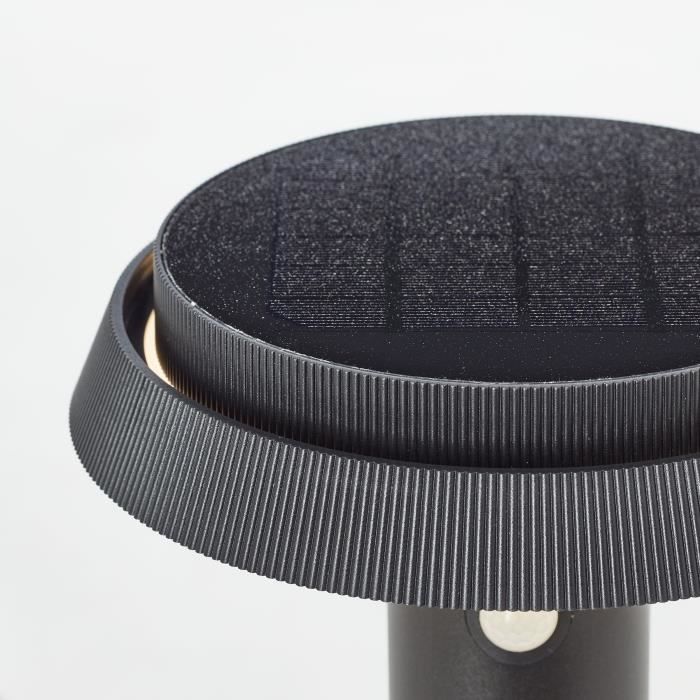 Lampe Borne extérieure Led - BRILLIANT - ALVERO - LED et solaire - Détecteur de mouvement - 4 Watts