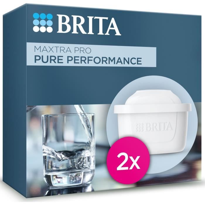 Cartouche BRITA - MAXTRA PRO Pure Performance All-In-1 - Pack de 2 - Jusqu'a 300L d'eau filtrée