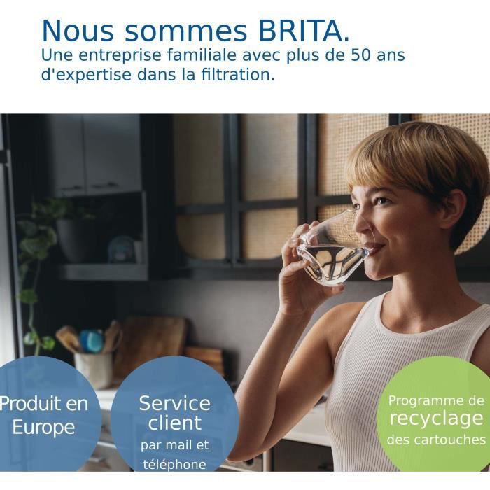 Carafe filtrante BRITA Style XL grise (3,6L) inclus 1 cartouche filtrante MAXTRA PRO All-in-1