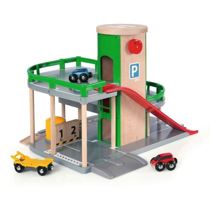 Garage Rail / Route BRIO World - Ravensburger - 3 niveaux - Mixte des 3 ans