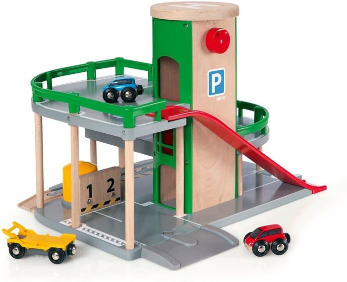 Garage Rail / Route BRIO World - Ravensburger - 3 niveaux - Mixte des 3 ans