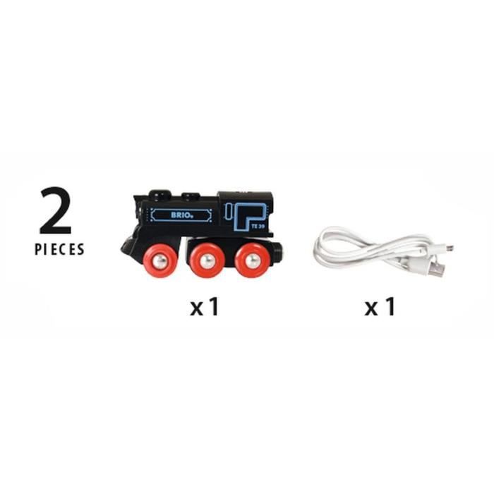 Locomotive rechargeable BRIO World - Ravensburger - Jaune - Mixte des 3 ans