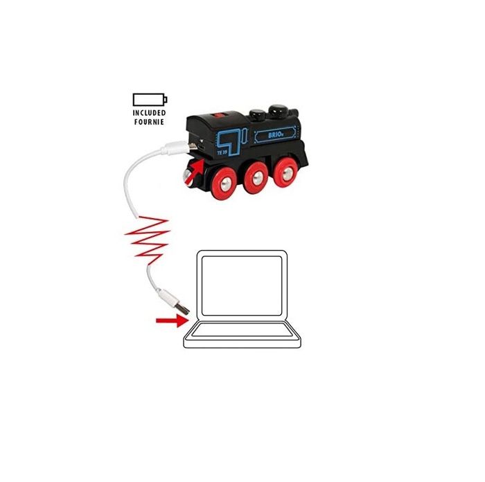 Locomotive rechargeable BRIO World - Ravensburger - Jaune - Mixte des 3 ans