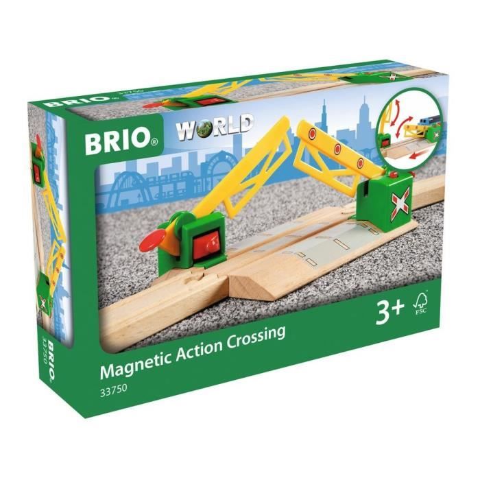 Passage a niveau magnÈtique Brio 33750 - Accessoire pour circuit de train en bois