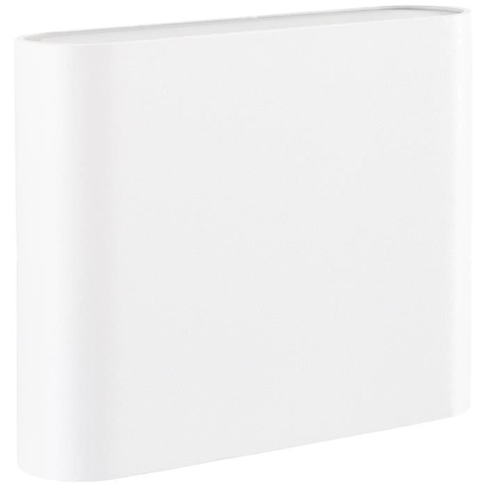 Applique murale extérieure - BRILLIANT - WELBIE - Métal et verre - Blanc - LED intégrée 7 W