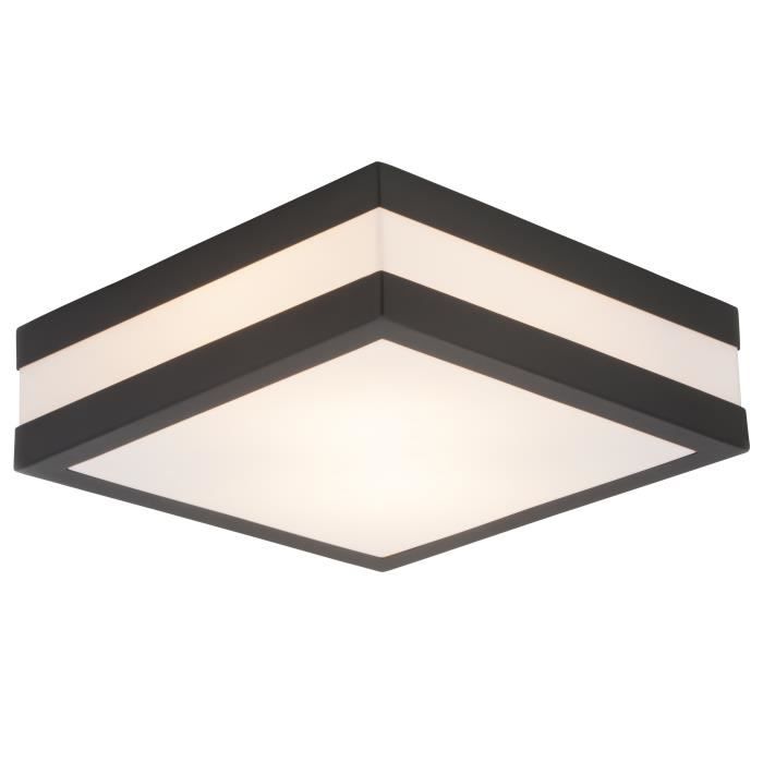 Applique murale extérieure - BRILLIANT - MATTEO - Acier inoxydable et plastique - Anthracite et blanc - E27 - 2 x 40 W IP44