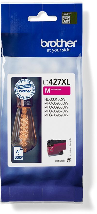 Cartouche d'encre LC427XLM - BROTHER - Magenta - 5000 pages - Pour Brother MFC-J6955DW, MFC-J6957DW, MFC-J5955DW et HL-J6010DW
