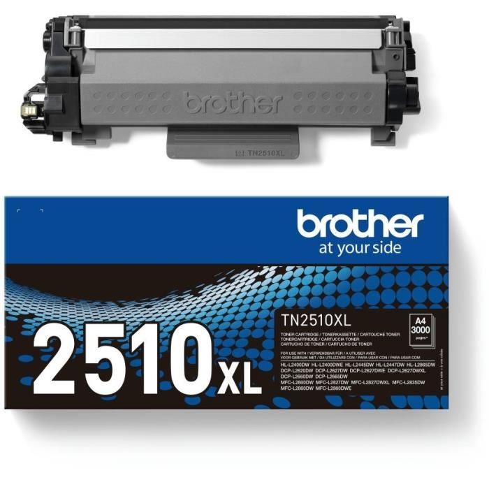 Toner noir haute capacitÈ Brother TN2510XL - 3000 pages