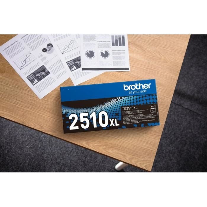 Toner noir haute capacitÈ Brother TN2510XL - 3000 pages