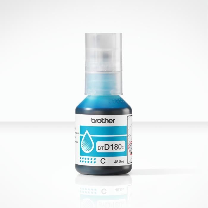 Bouteille d'encre - Brother - BTD180C - Cyan - 5000 pages - Unité - Standard