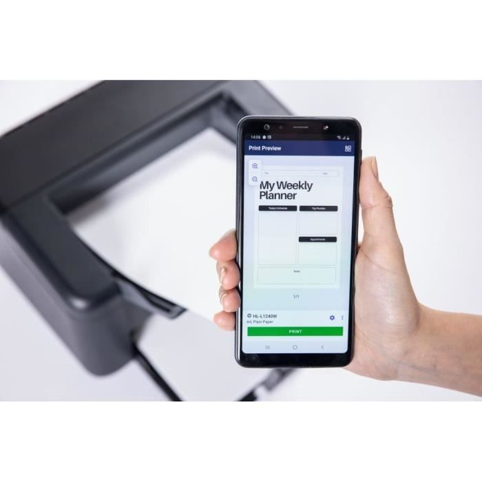 Imprimante monofonction - BROTHER - HL-L1240W - Monochrome - Wi-Fi & Wi-Fi Direct - A4