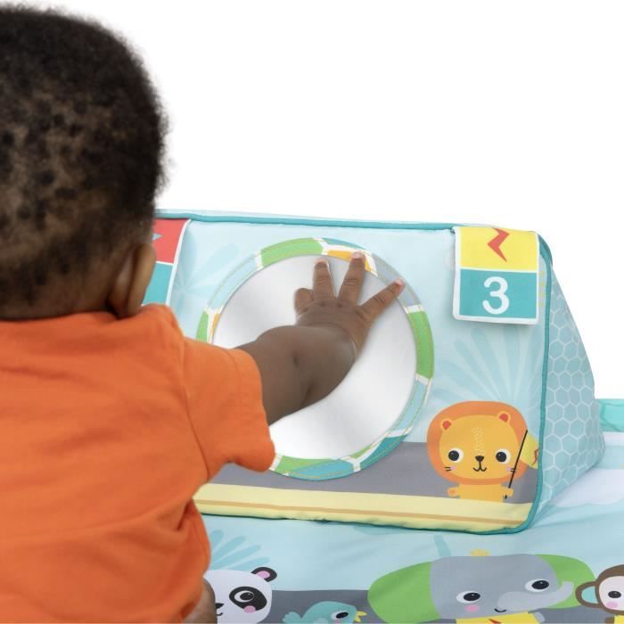 BRIGHT STARTS Tapis d'Eveil bébé Football, Arche de jeu avec jouets Oball, Musique et Lumieres, Cadeau Noel bébé