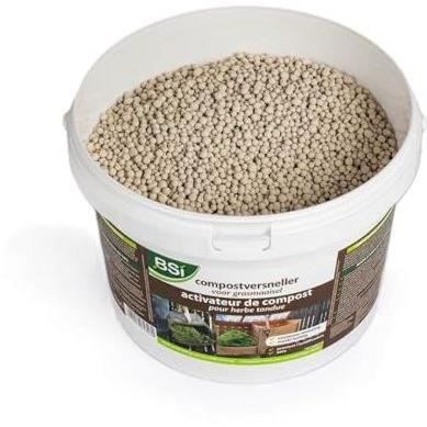 Activateur de compost - BSI - Pour herbe tondue - Prévient l'acidification - Aere le compost - 6 Kg