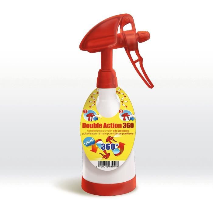 BSI - Vaporisateur Double Action 360° - 500ml - Utilisable Dans Toutes Les Positions - Pour Le Jardin Et La Maison